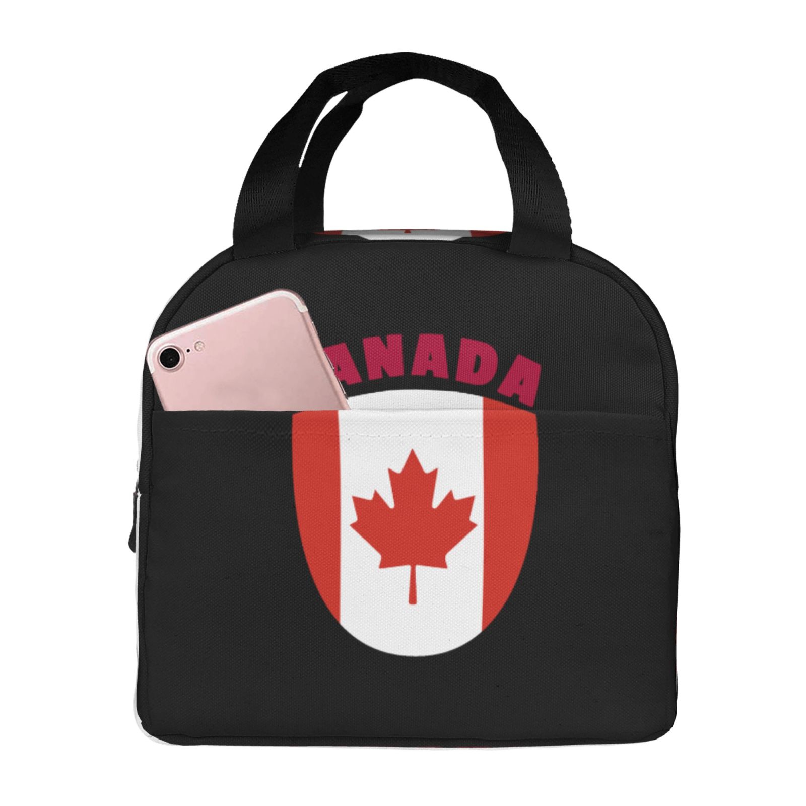 Women Bags In Canada - Flag of Canada Print Insulated Lunch