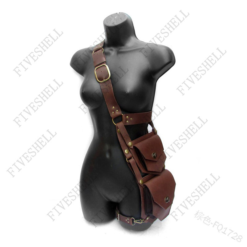 Women Bags Europe - Medieval Renaissance Waist PU Belt Waist