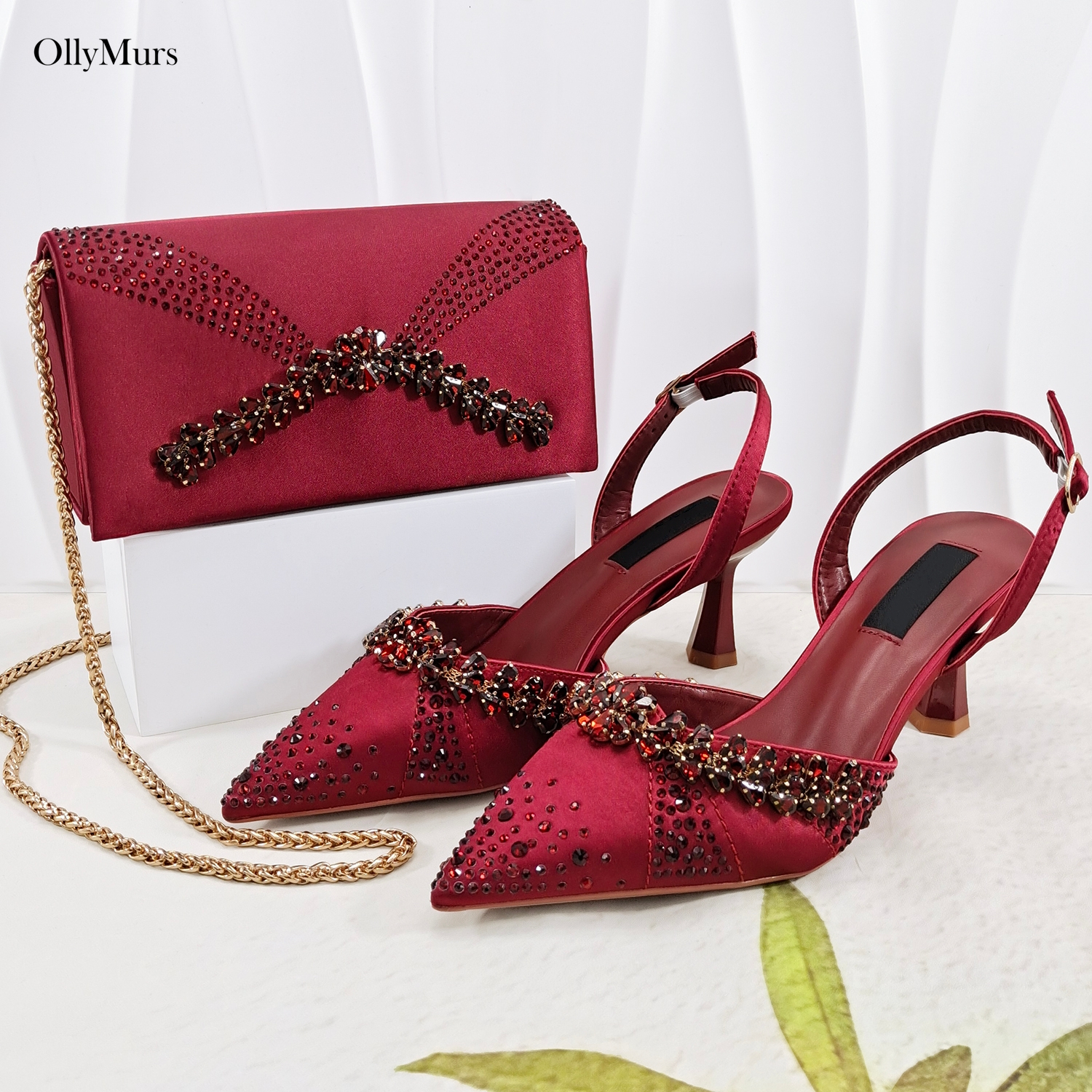 Women Bags And Shoes - New Arrival Italian Rhinestone Shoes With