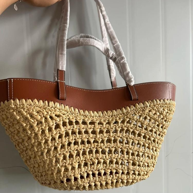 Women'S Raffia Bags - Luxury Raffia Straw Tote Bag,French Style