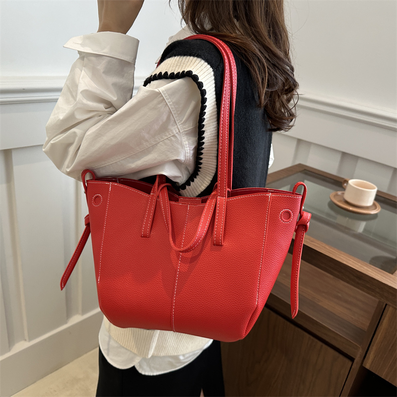 Women Bags Designer Sale - Sewing Thread Casual Pu Zipper Large