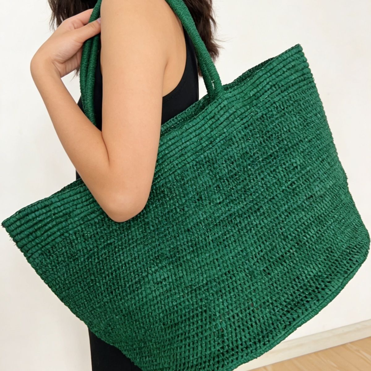 Women'S Raffia Bags - Fashion Natural Straw Raffia Straw Bags