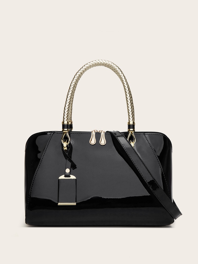 Women Bags Europe - 2025 New Patent Leather Boston women's