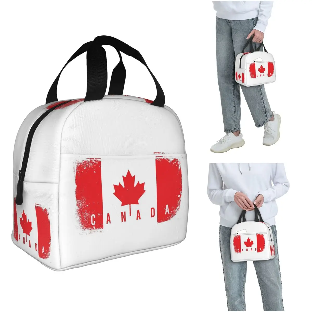 Women Bags In Canada - Canada Flag Insulated Lunch Bag for