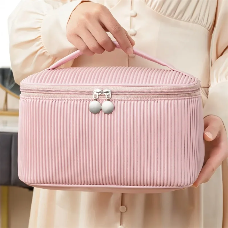 Women Bags Leather - Cute Solid Color PU Leather Makeup