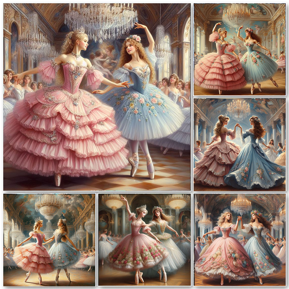 Women Bags Europe - Woman Dance 5D Diamond Painting Princess