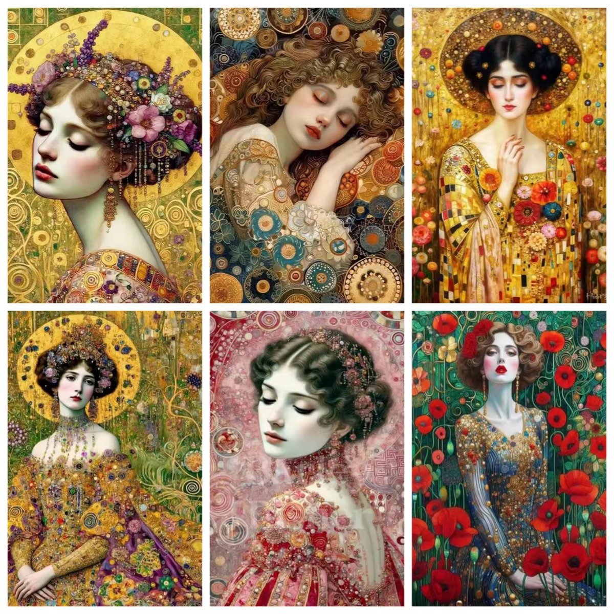 Women Bags Europe - Diamond Painting Vintage Woman Diamond Mosaic