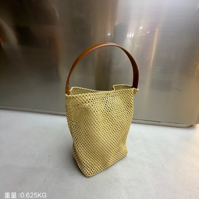 Women'S Raffia Bags - 2026 New Contrasting Color Raffia Woven