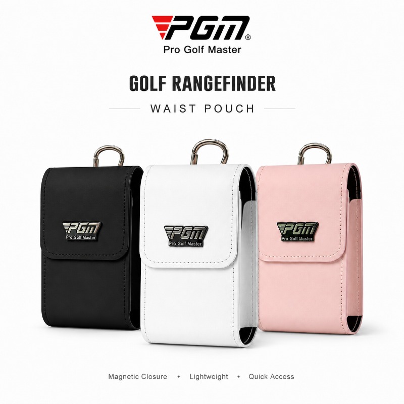 Women Bags Leather - PGM Magnetic Golf Waist Pouch Rangefinder