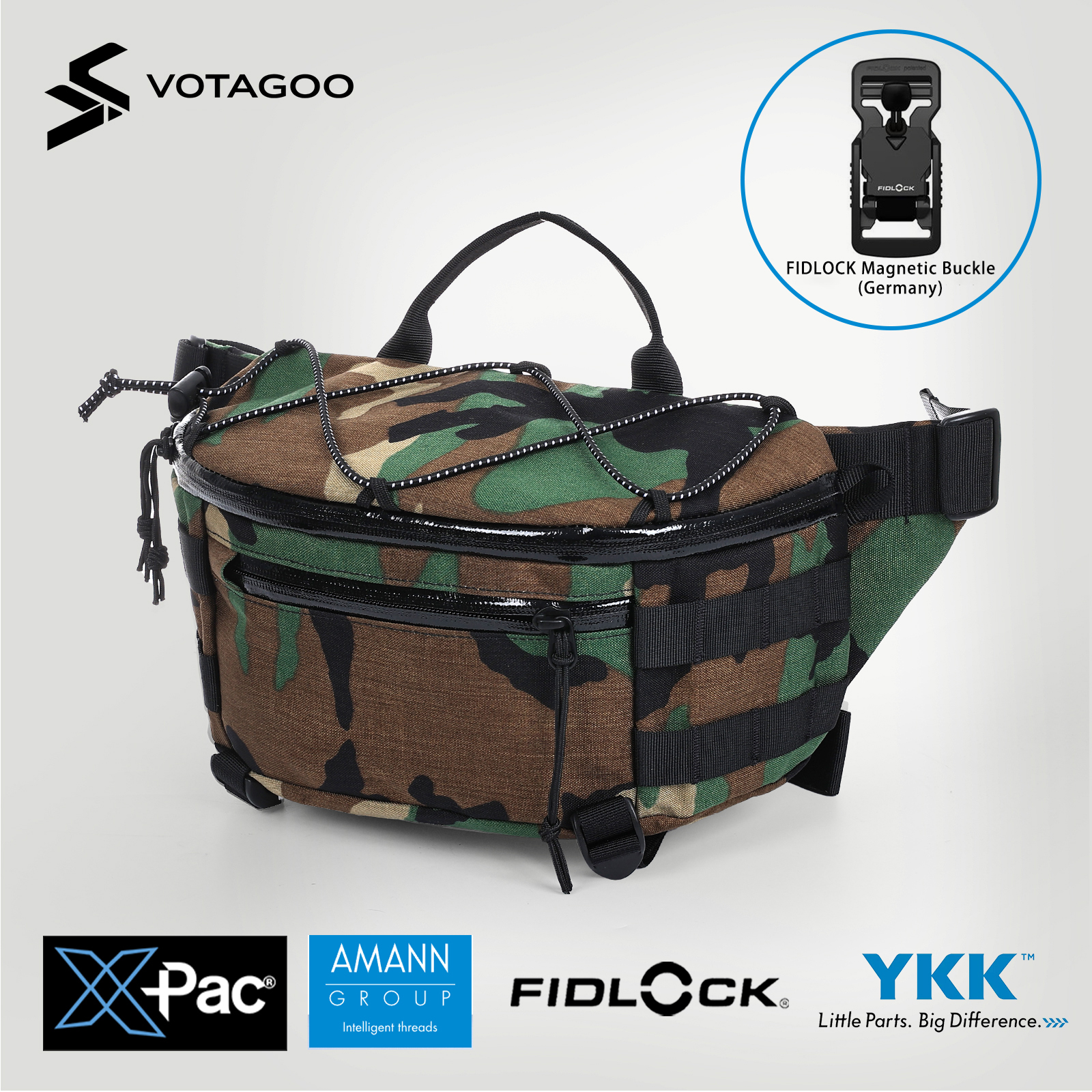 VOTAGOO X-Pac Nylon Waist Bag  - Women X Bags recension och pris