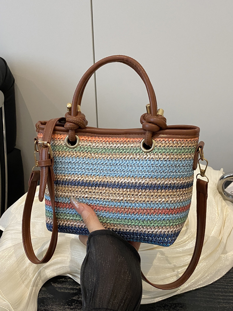 Handheld woven bag for women,  - Women Handheld Bags recension och pris
