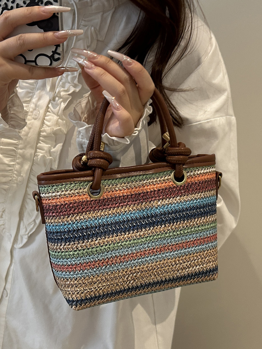 Handheld woven bag for women,  - Women Handheld Bags recension och pris