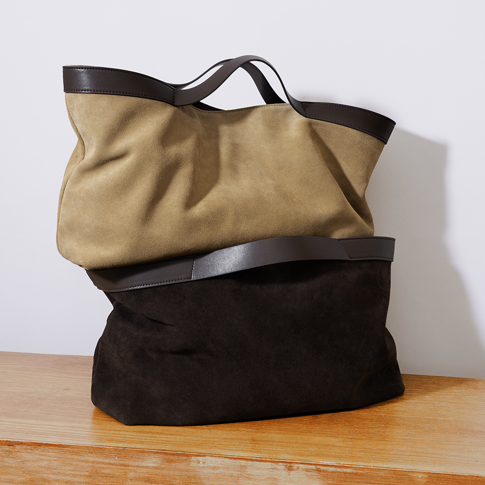 2025 Fall Winter New Suede Lea - Women Handheld Bags recension och pris