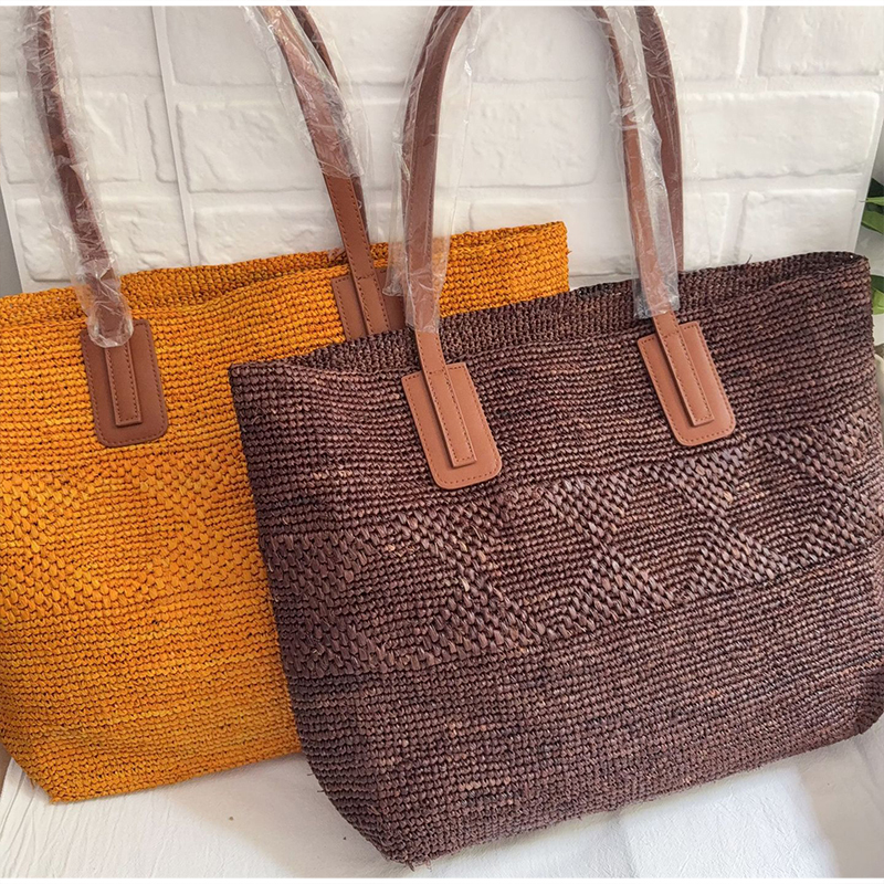 French Natural Raffia Straw Sh - Women'S Raffia Bags recension och pris