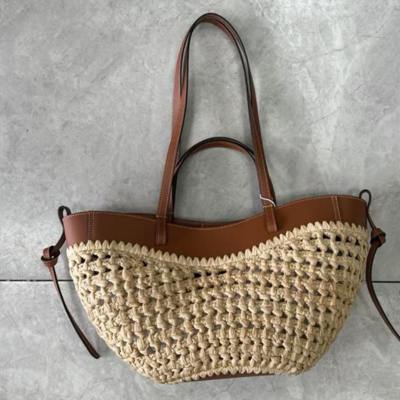 Luxury Raffia Straw Tote Bag,F - Women'S Raffia Bags recension och pris