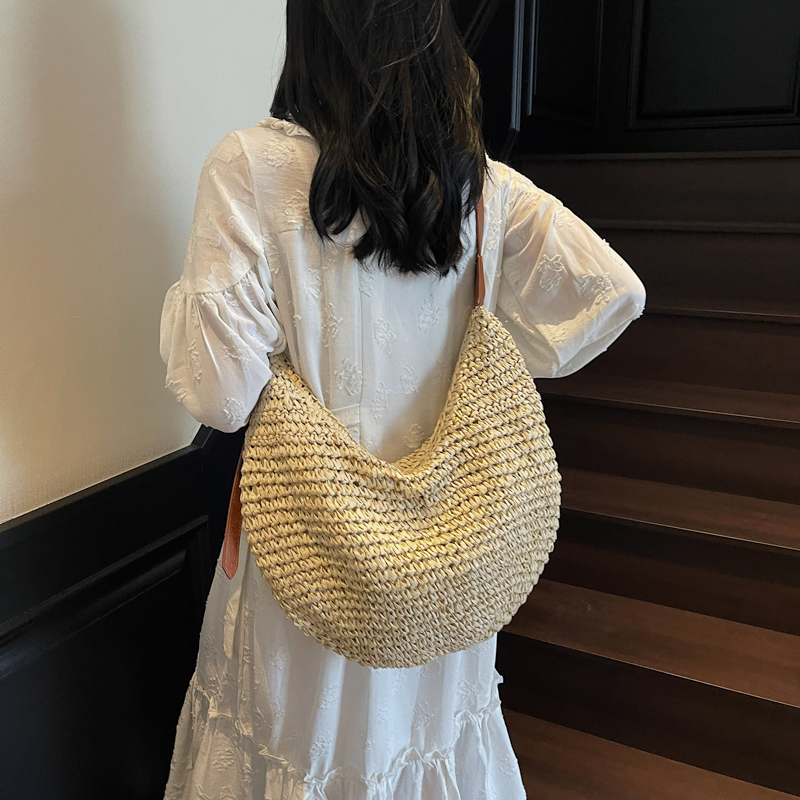 LEFTSIDE Big Woven Straw Shoul - Women'S Raffia Bags recension och pris