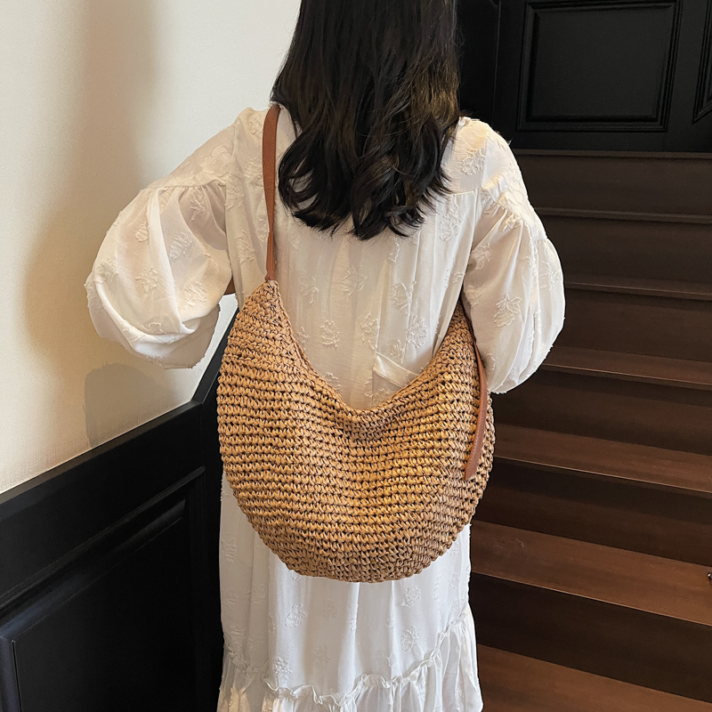 LEFTSIDE Big Woven Straw Shoul - Women'S Raffia Bags recension och pris