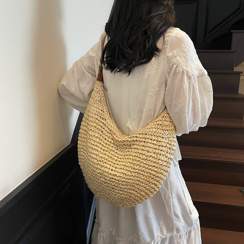 LEFTSIDE Big Woven Straw Shoul - Women'S Raffia Bags recension och pris