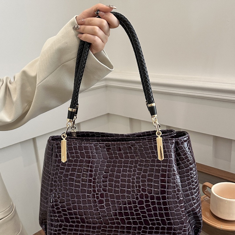 Classic Stone Texture Top-Hand - Women Bags Europe recension och pris