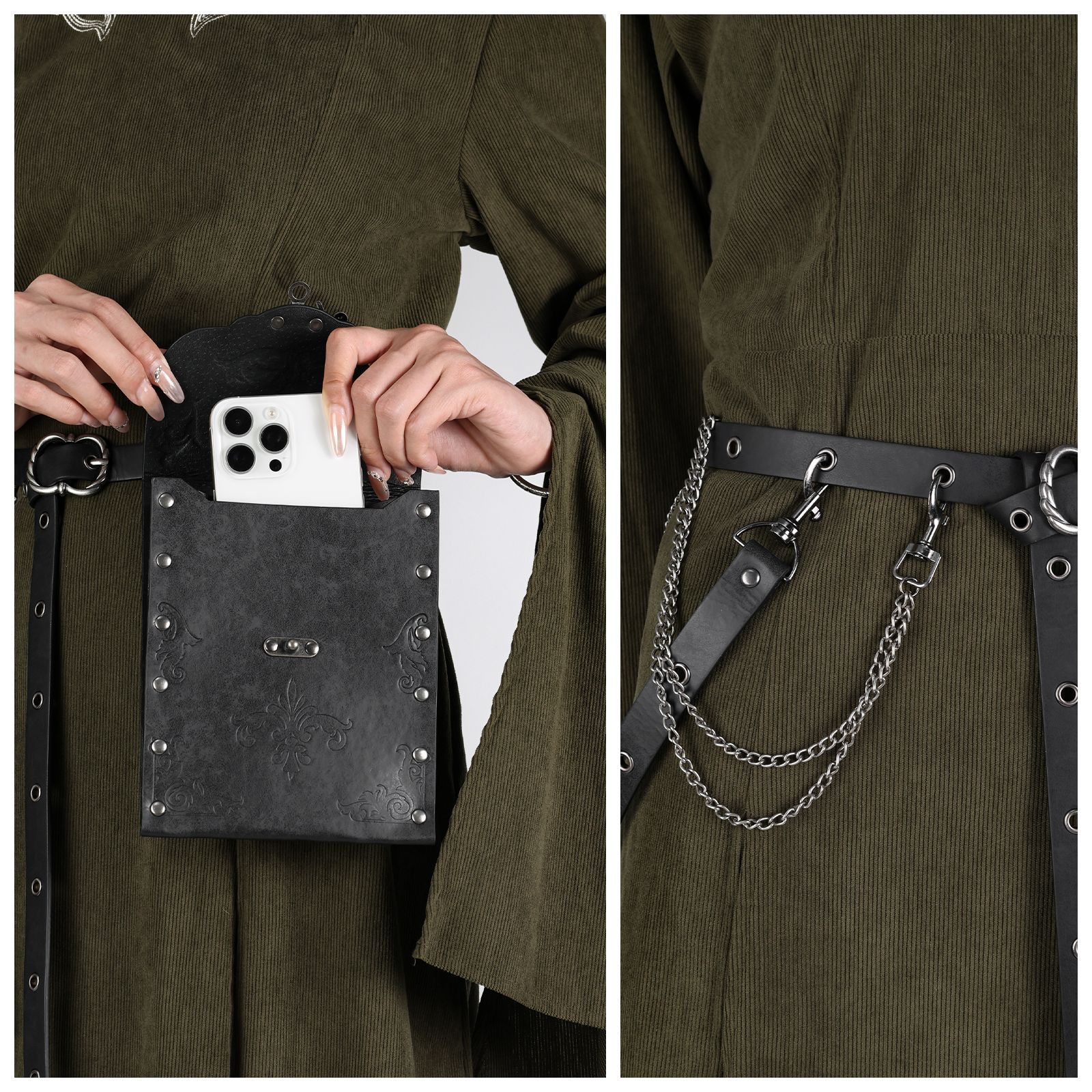 Steampunk Medieval Viking Pouc - Women Bags Europe recension och pris