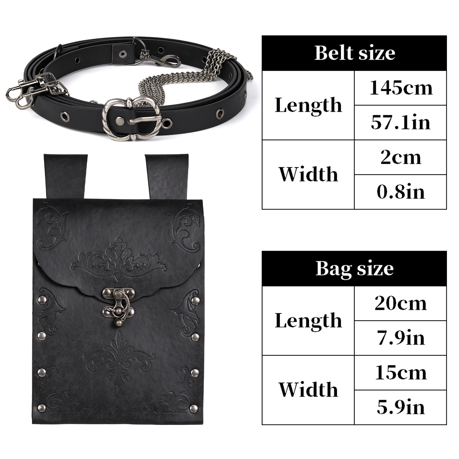 Steampunk Medieval Viking Pouc - Women Bags Europe recension och pris