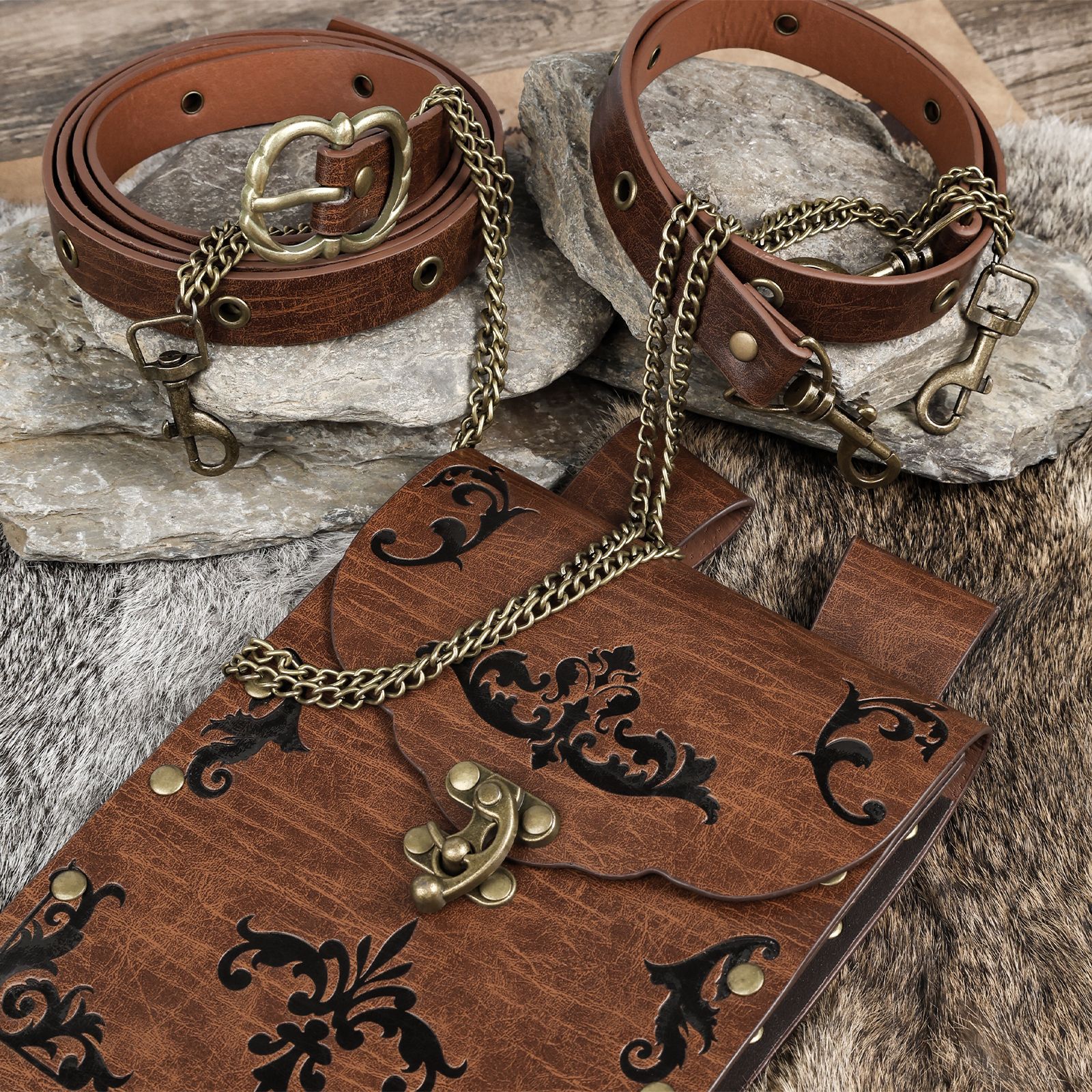 Steampunk Medieval Viking Pouc - Women Bags Europe recension och pris