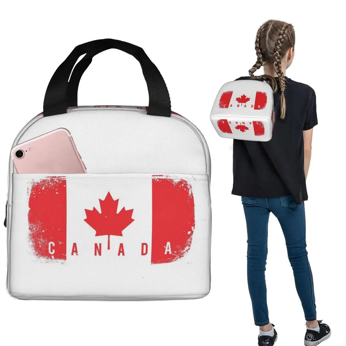 Canada Flag Insulated Lunch Ba - Women Bags In Canada recension och pris