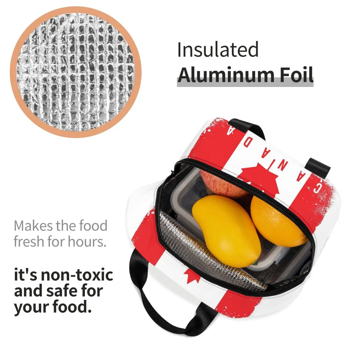 Canada Flag Insulated Lunch Ba - Women Bags In Canada recension och pris