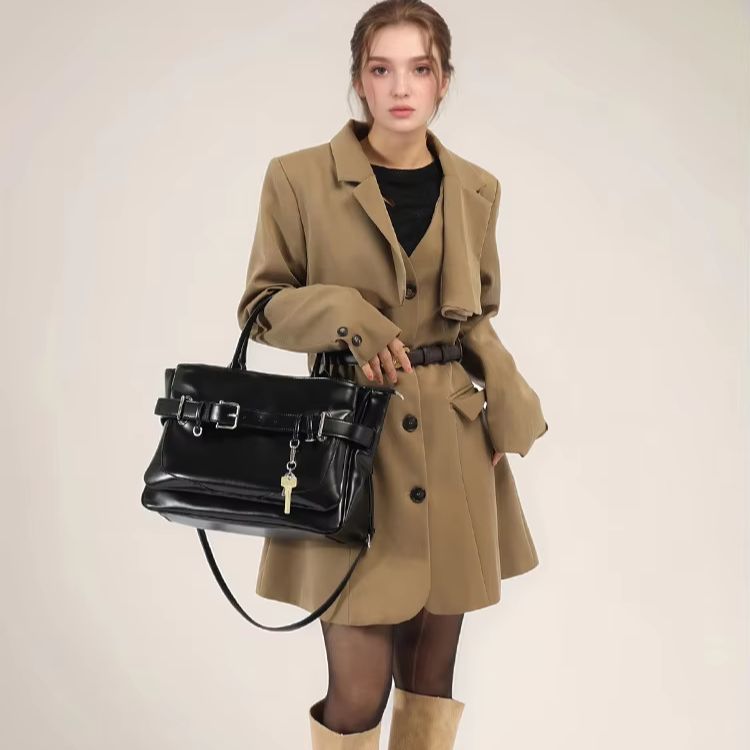 Casual Large-Capacity Shoulder - Women Bags Leather recension och pris