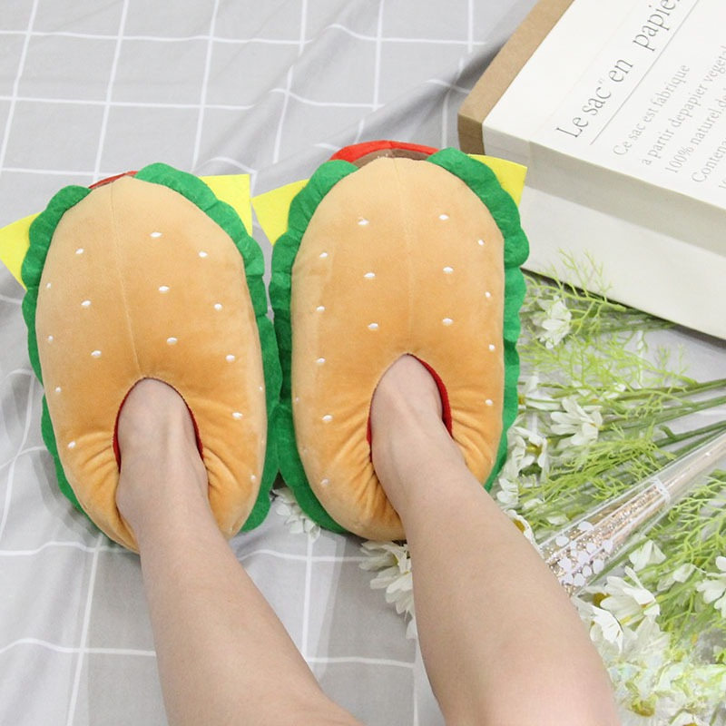 New Cartoon Hamburger Plush Sl - Women Bags And Shoes recension och pris