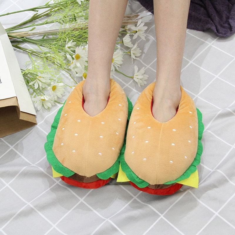 New Cartoon Hamburger Plush Sl - Women Bags And Shoes recension och pris