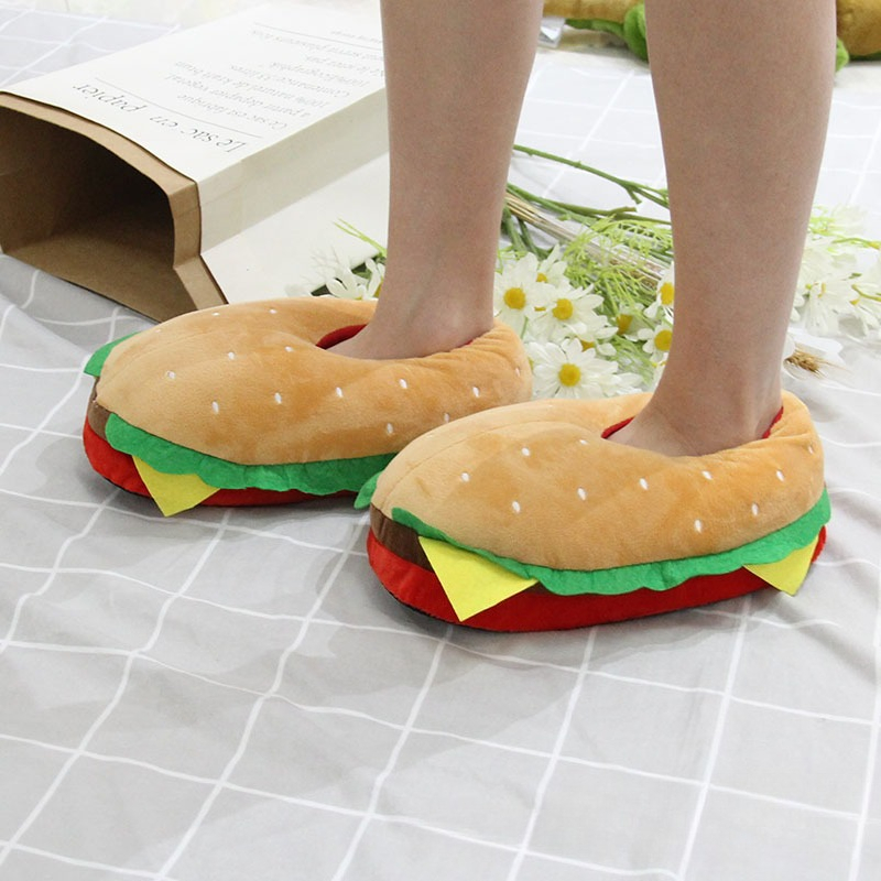 New Cartoon Hamburger Plush Sl - Women Bags And Shoes recension och pris