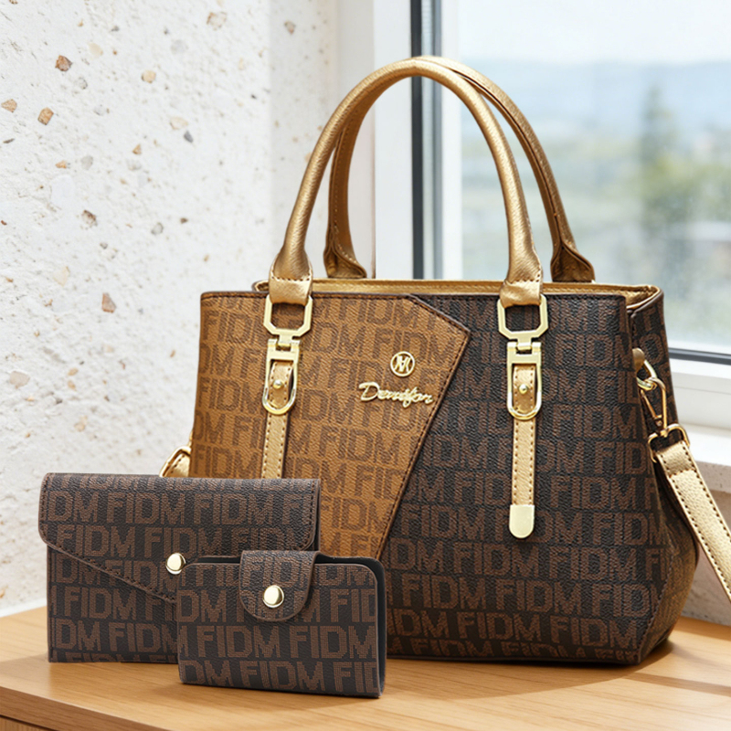 3-piece women's bag set, luxur - Women Bags Leather recension och pris