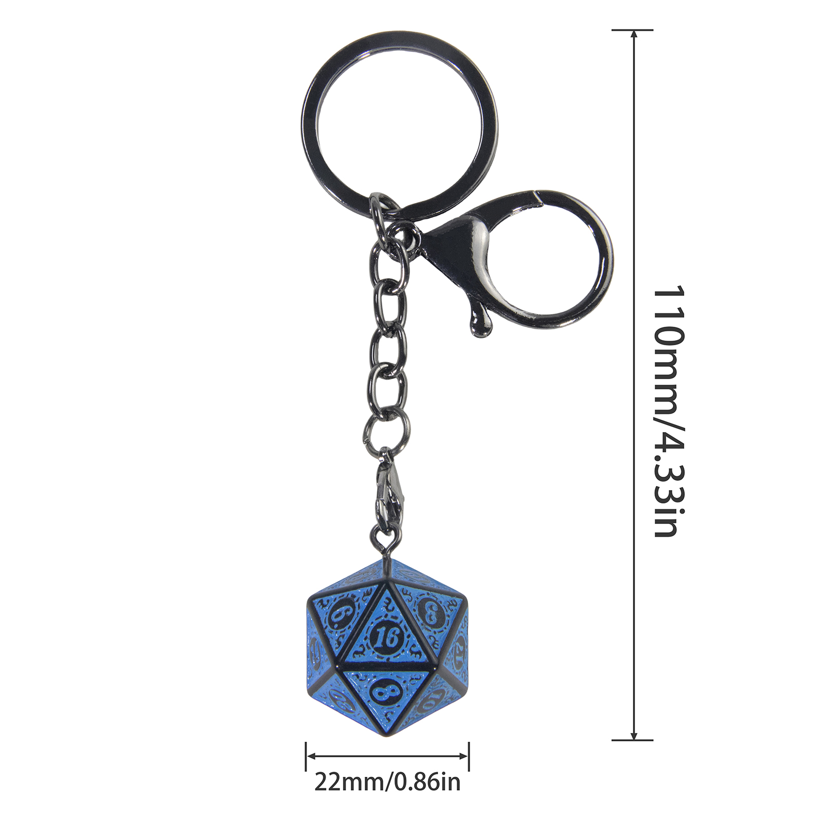 Unique DND Dice Keyring 3D D20 - Women X Bags recension och pris