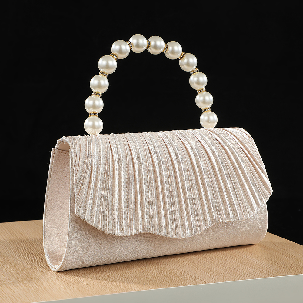 New fashionable pleated pearl  - Women Handheld Bags recension och pris