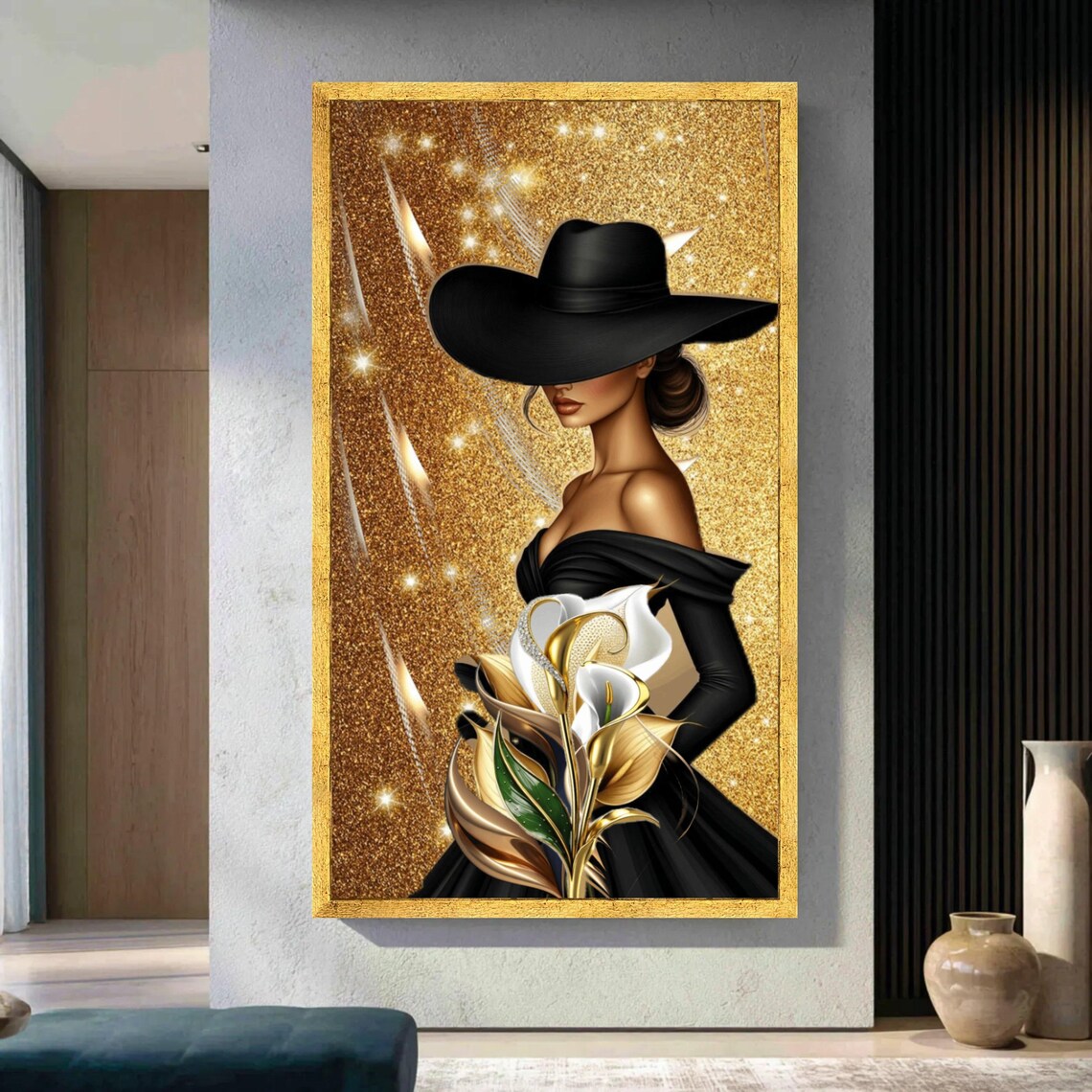 Glamorous Woman,Black Hat, Gol - Women Bags Europe recension och pris