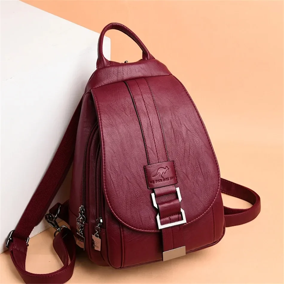 Multifunctional Women Leather  - Women'S Kangaroo Bags recension och pris