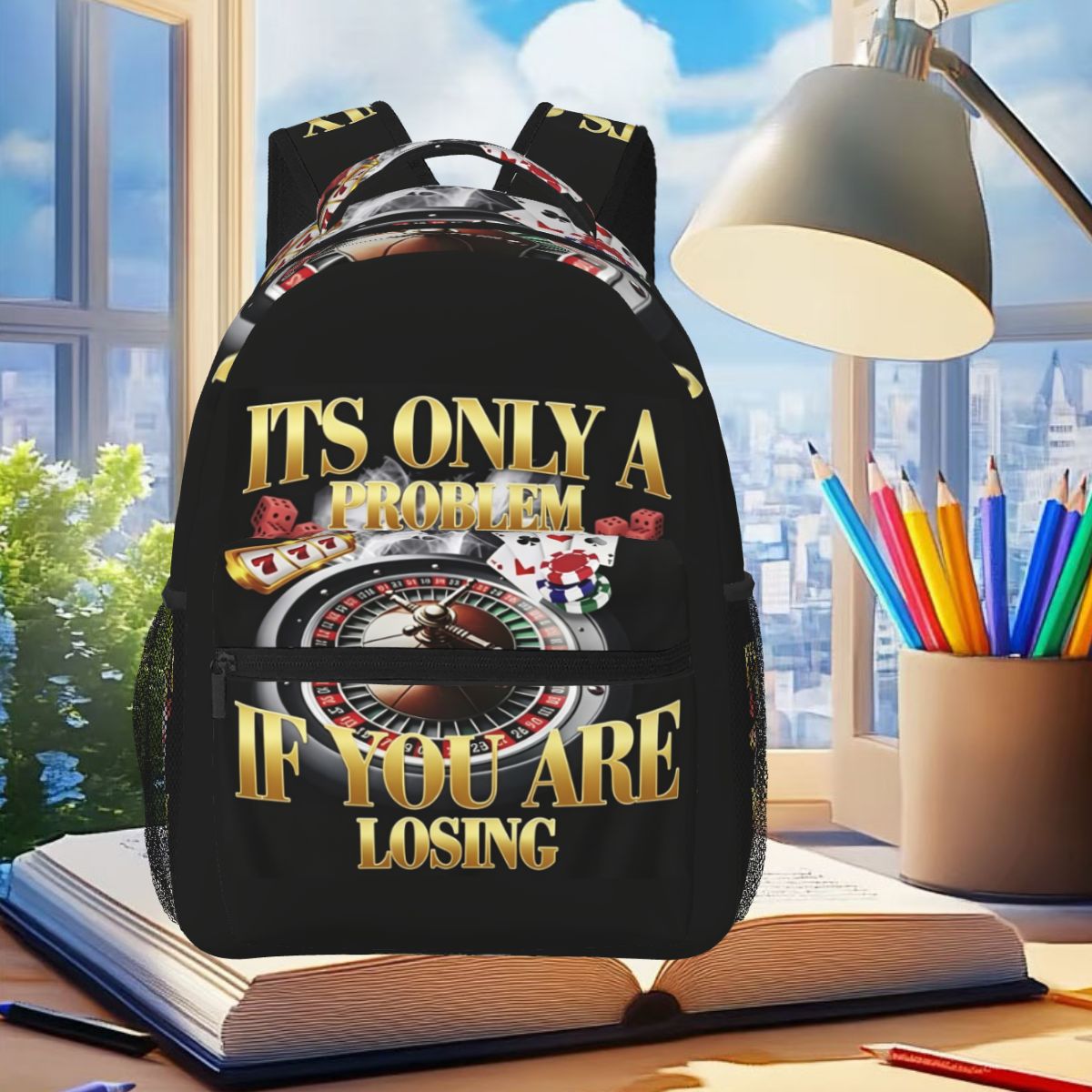 Winners Never Quit Funny Gambl - Women Bags Winners recension och pris