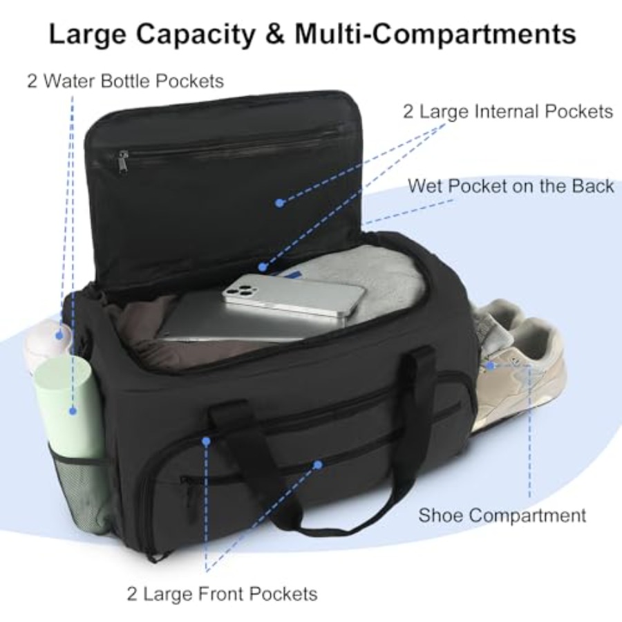 Gym Bag for Men Women, Sports  - Women Bags And Shoes recension och pris
