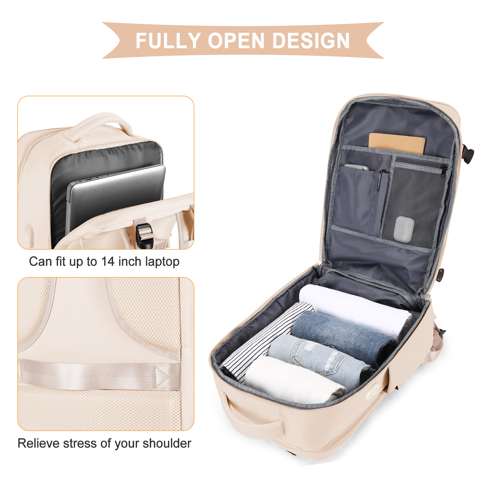 Large Travel Backpack for Men  - Women Bags And Shoes recension och pris
