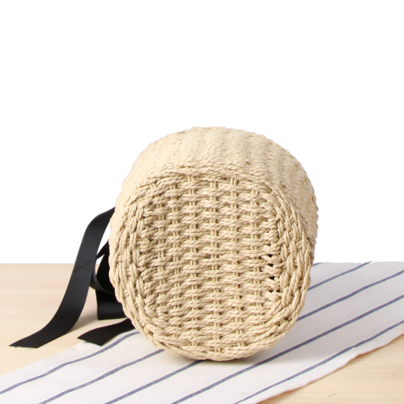 Hand-made Bucket Straw Bag Top - Women'S Raffia Bags recension och pris