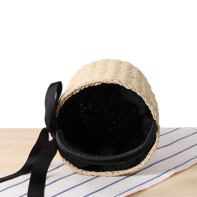 Hand-made Bucket Straw Bag Top - Women'S Raffia Bags recension och pris