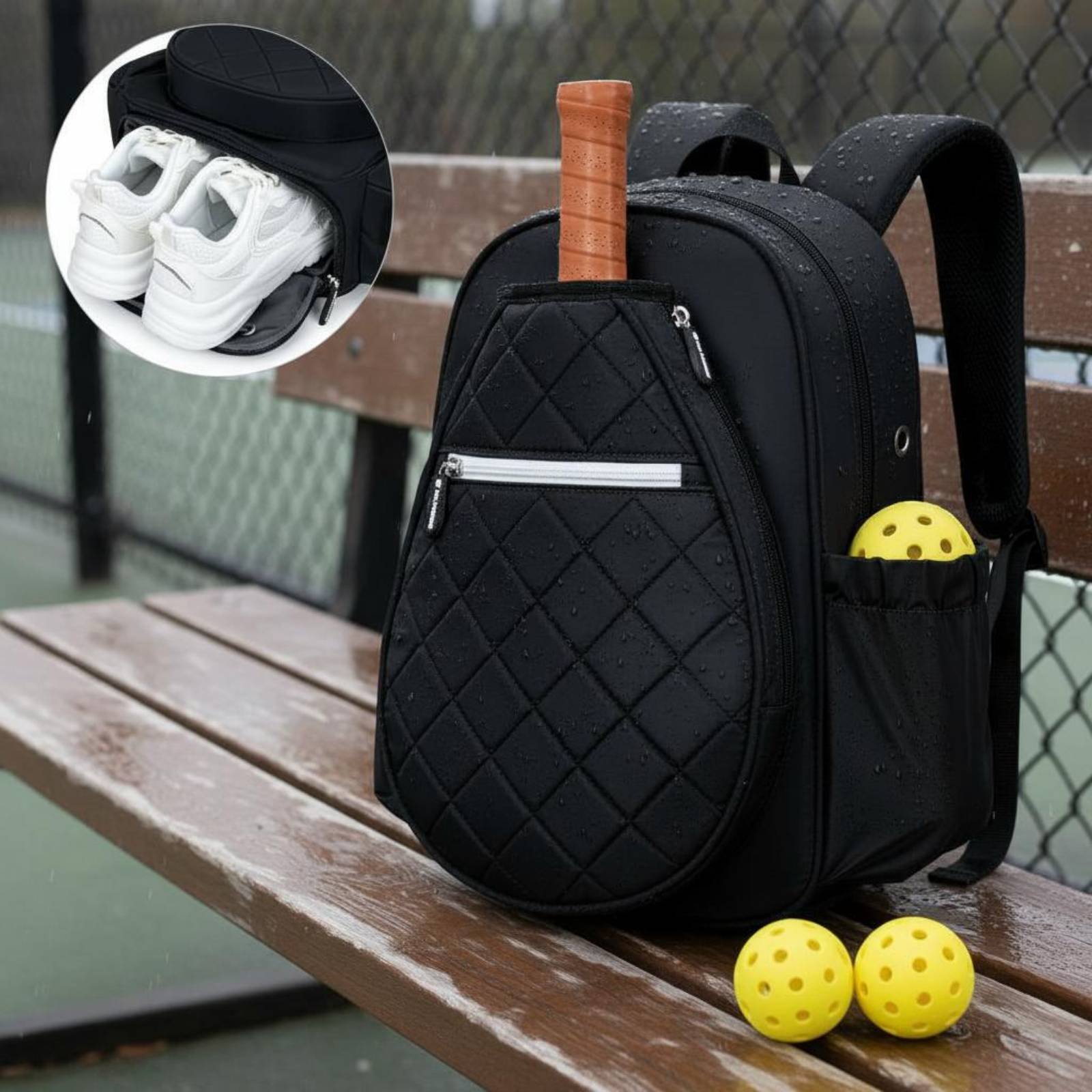 Quilted Pickleball Backpack Li - Women Bags And Shoes recension och pris
