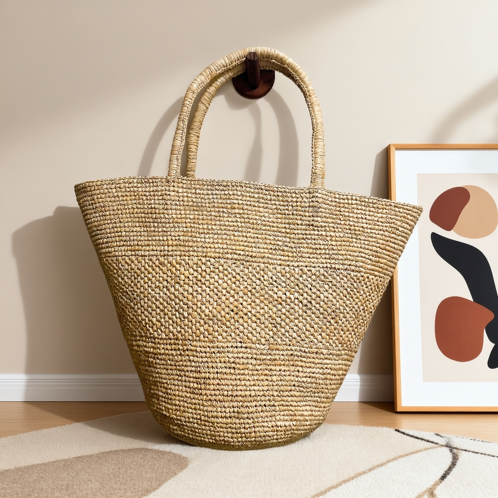 Large Capacity Raffia Straw Ba - Women'S Raffia Bags recension och pris