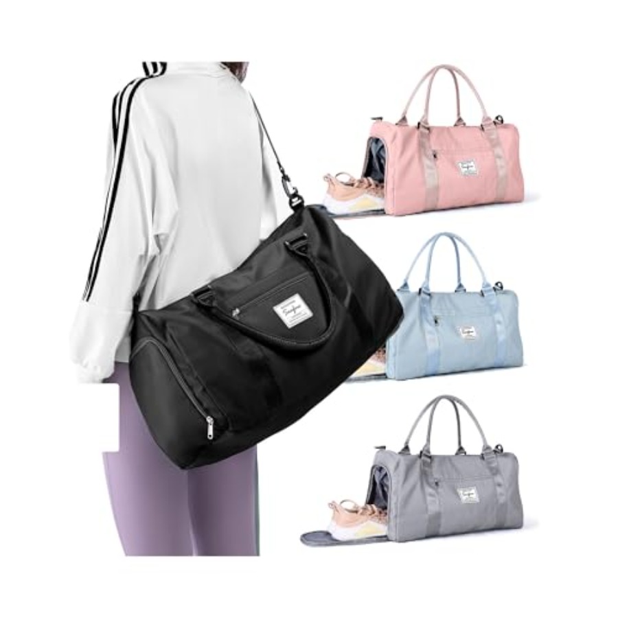 Small Black Sports Gym Duffel  - Women Bags And Shoes recension och pris