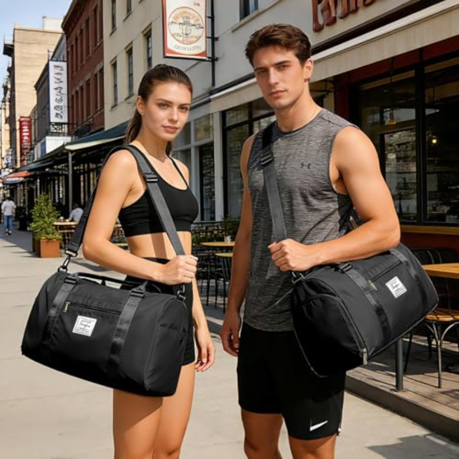 Small Black Sports Gym Duffel  - Women Bags And Shoes recension och pris