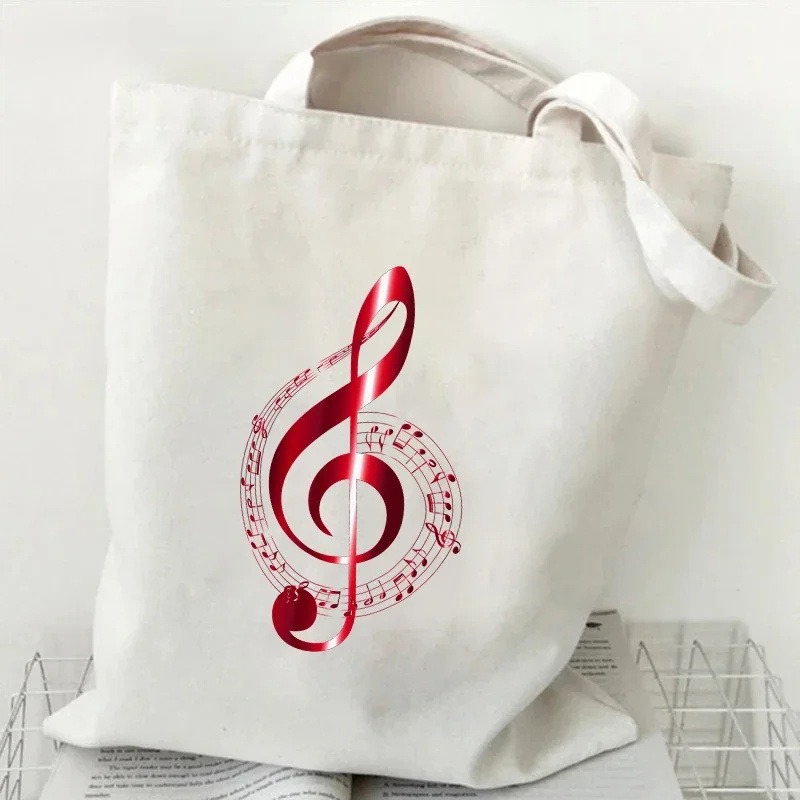 Music Note Heartbeat Printed C - Women Handheld Bags recension och pris