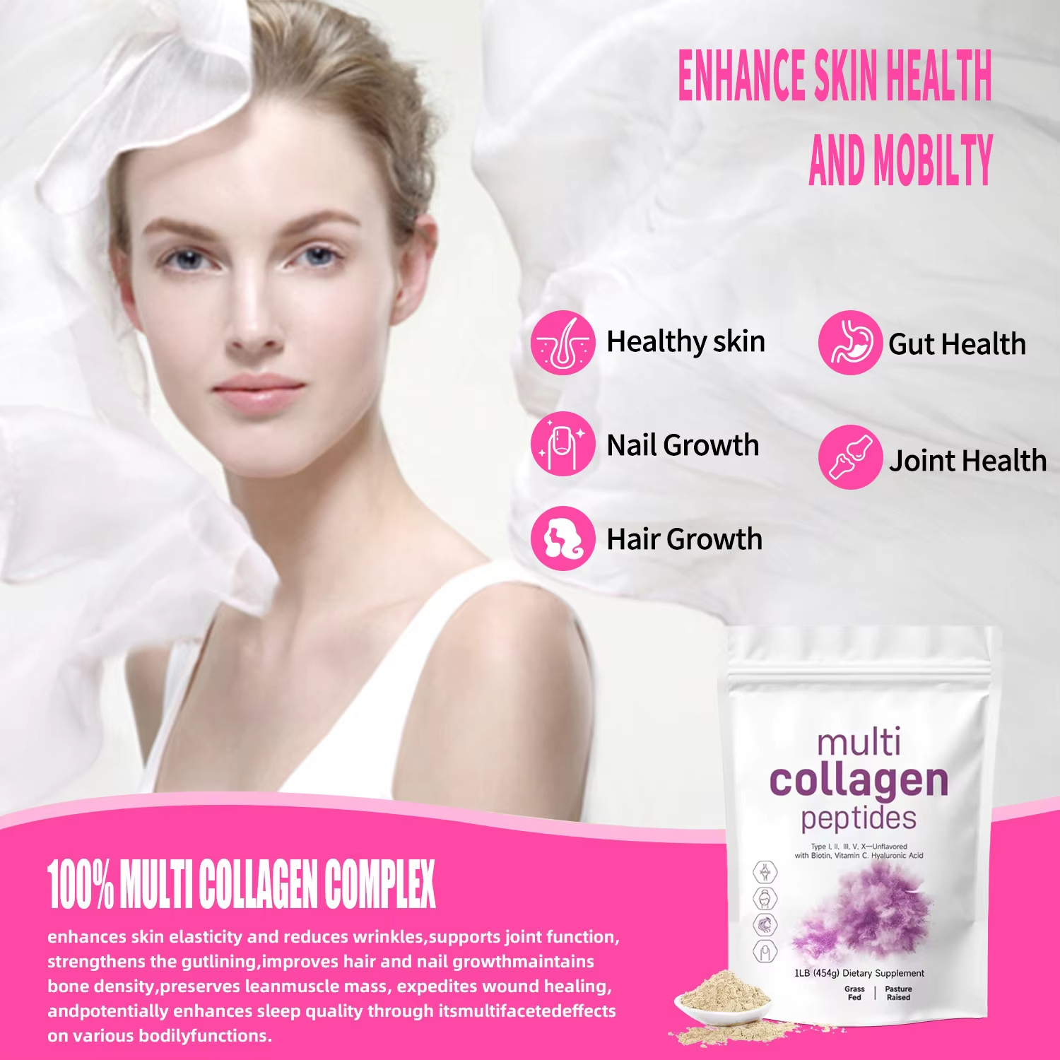 454G Multi Collagen Peptides P - Women X Bags recension och pris