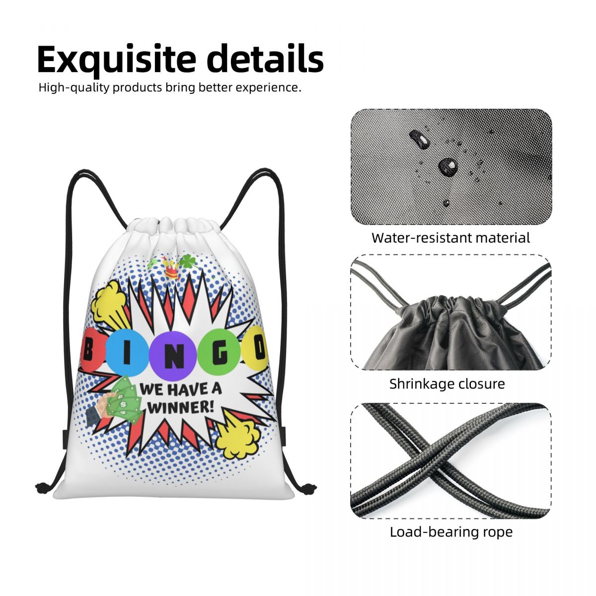 Bingo We Have A Winner Drawstr - Women Bags Winners recension och pris